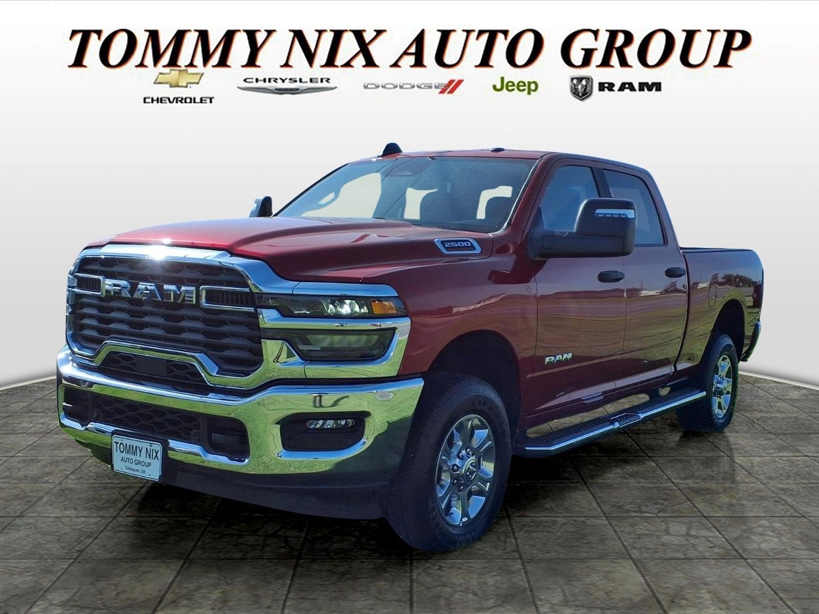 2026 RAM 2500 Big Horn in Molten Red — front three-quarter view