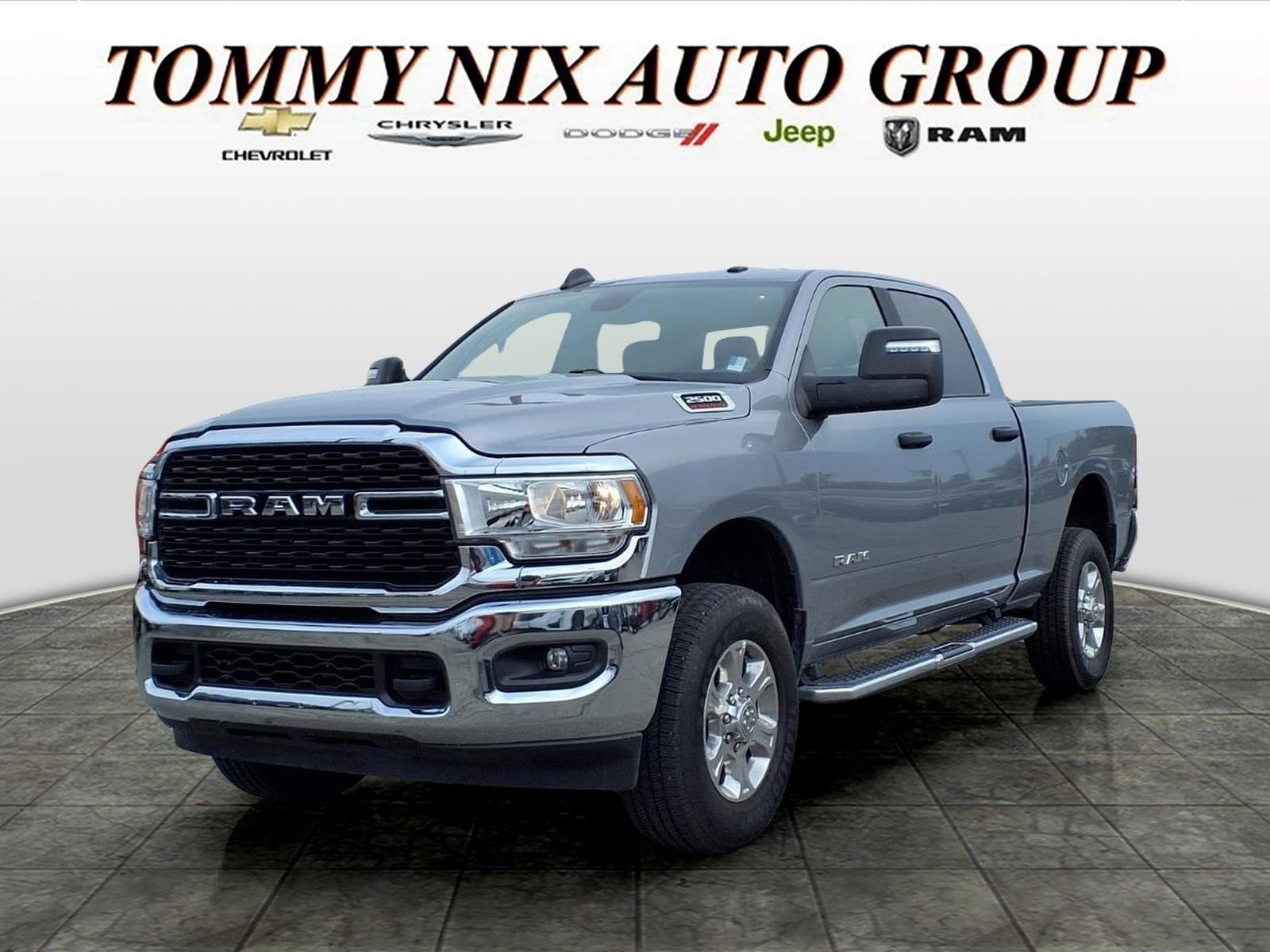 2024 RAM 2500 Big Horn in Silver — front three-quarter view