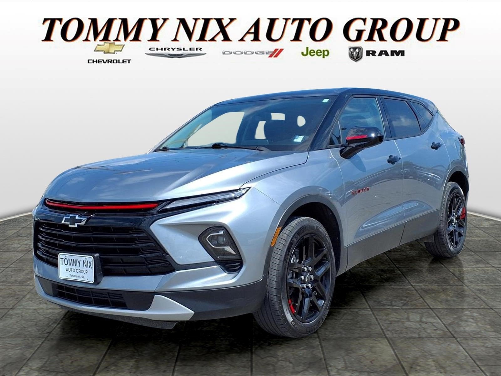 2025 Chevrolet Blazer 2LT in Sterling Gray Metallic — front three-quarter view