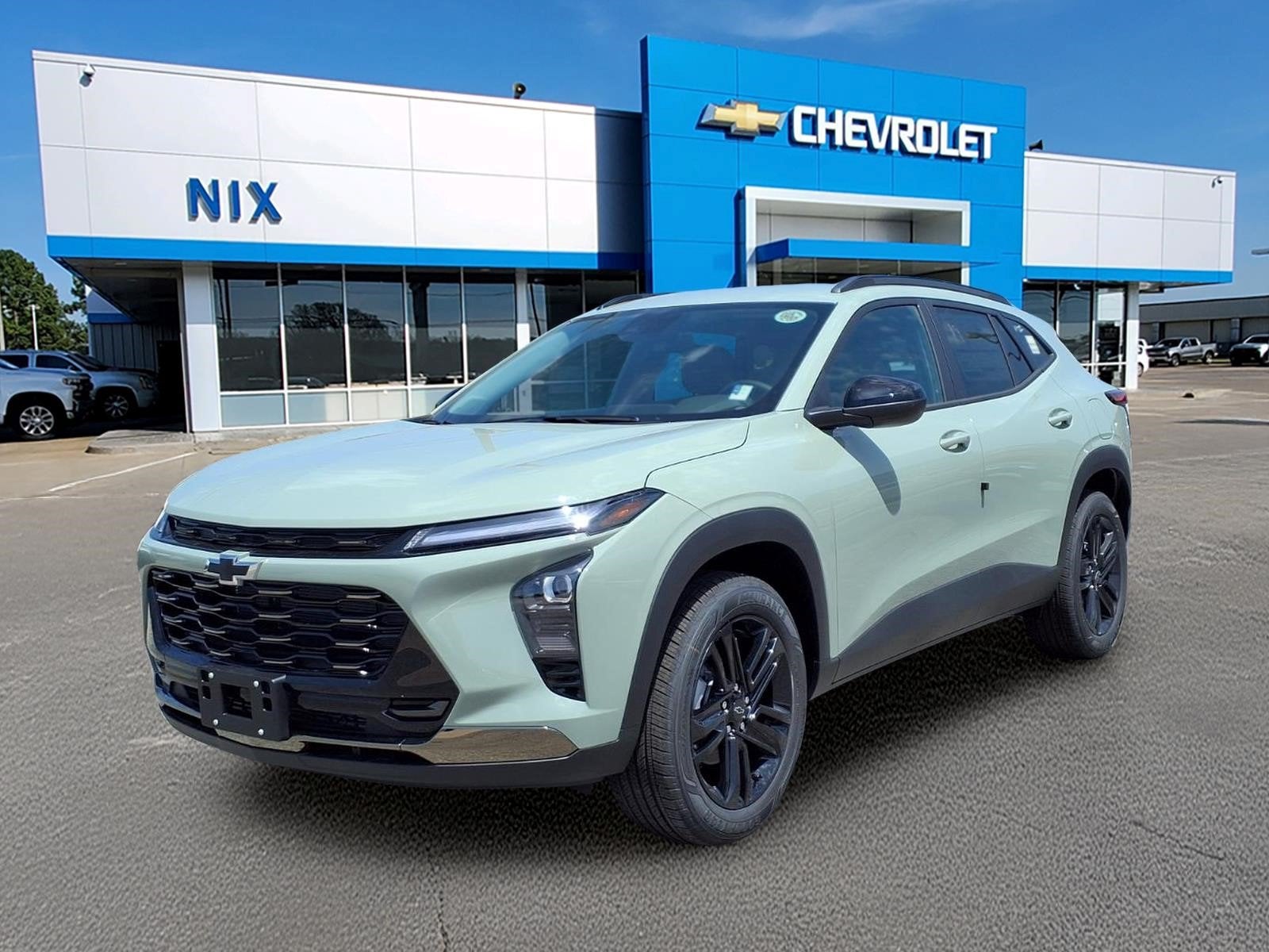 2026 Chevrolet Trax ACTIV in Cacti Green — front three-quarter view