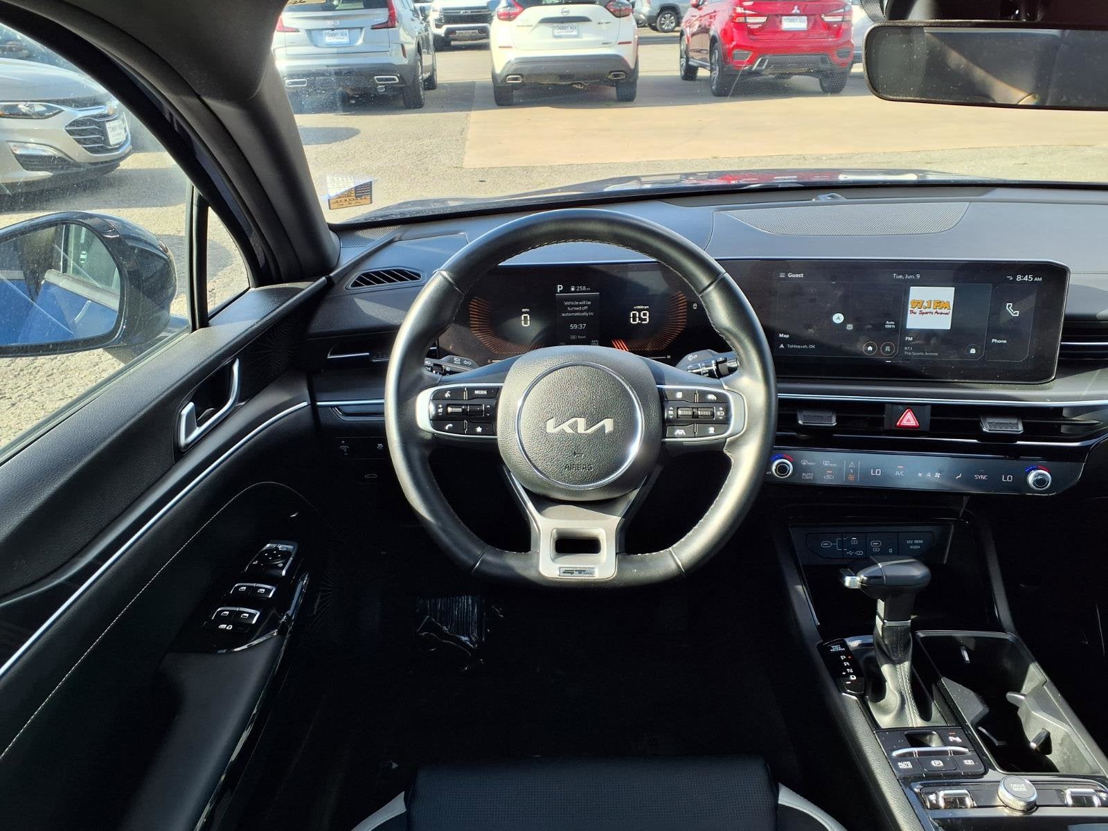 2025 Kia K5 — rear three-quarter view